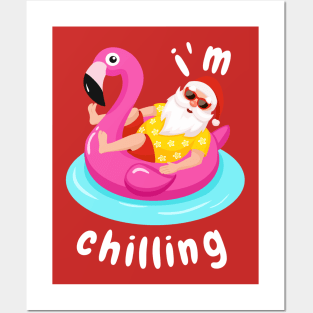 Chilling Santa Posters and Art